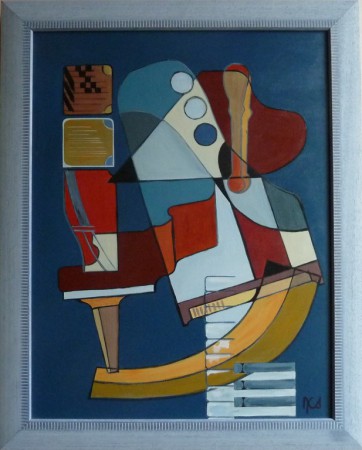 Rhapsody in blue - Acrylique